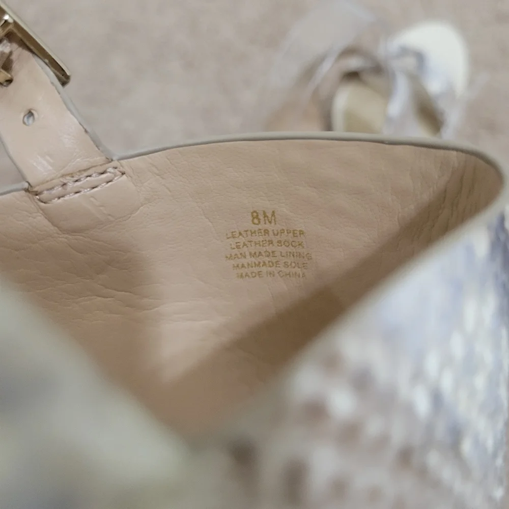 Antonio Melani Snakeskin Espadrille Wedge Slingback Sandal‎ 8M